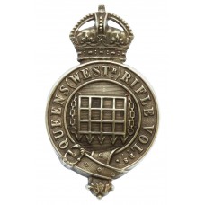 Queen's Westminster Rifle Volunteers Pouch  Badge - King's Crown