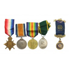 WW1 1914-15 Star Trio, Territorial Force Efficiency Medal and RAOB Medal Group - W.O.II. F. Tofield, 5th Bn. King's Own Yorkshire Light Infantry