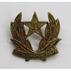 WW2 British Indian Army Intelligence Corps Cap Badge