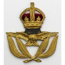 Royal Air Force (R.A.F.) Warrant Officer's Cap Badge - King's Crown