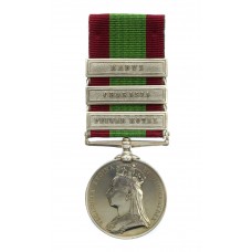 Afghanistan Medal 1878-80 (Clasps - Peiwar Kotal, Charasia, Kabul) - Gr. W. Chambers, G/3rd Royal Artillery