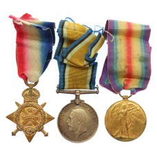 WW1 1914 Mons Star Medal Trio - L.Cpl. E. Wheeler, Coldstream Guards