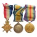 WW1 1914 Mons Star Medal Trio - L.Cpl. E. Wheeler, Coldstream Guards