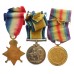 WW1 1914 Mons Star Medal Trio - L.Cpl. E. Wheeler, Coldstream Guards
