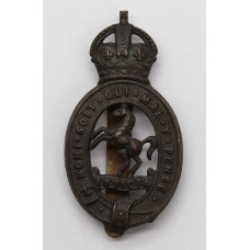 East Kent Yeomanry Cap Badge - King's Crown