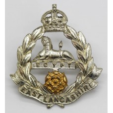 East Lancashire Regiment Officer's Cap Badge - King's Crown