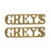 Pair of Royal Scots Greys (GREYS) Shoulder Titles