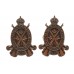 Pair of Canadian Infantry Corps Collar Badges - King's Crown