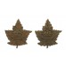Pair of Canadian WW2 General Service Collar Badges