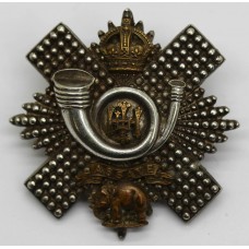 Highland Light Infantry (H.L.I.) Officer's Cap Badge - King's Crown