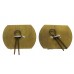 Pair of Queen's Own Highlanders (Seaforth & Cameron) Anodised (Staybrite) Collar Badges