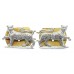 Pair of Gordon Highlanders Anodised (Staybrite) Collar Badges