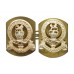 Pair of 14th/20th Hussars Anodised (Staybrite) Collar Badges