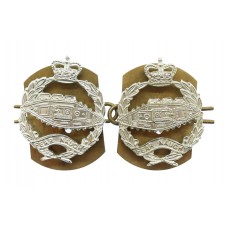 Pair of Royal Tank Regiment Anodised (Staybrite) Collar Badges