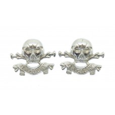 Pair of 17th/21st Lancers Anodised (Staybrite) Collar Badges