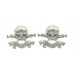 Pair of 17th/21st Lancers Anodised (Staybrite) Collar Badges