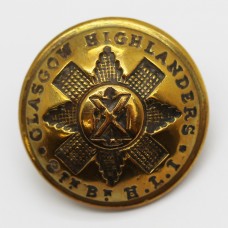 9th Bn. H.L.I. Glasgow Highanders Officer's Button (Large)