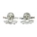 Pair of 17th/21st Lancers Anodised (Staybrite) Collar Badges
