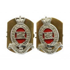 Pair of Royal Horse Artillery (R.H.A.) Anodised (Staybrite) Colla