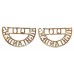 Pair of Queen's Own Highlanders (Q.O./HIGHLANDERS) Anodised (Staybrite) Shoulder Titles