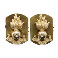 Pair of Royal Engineers Anodised (Staybrite) Collar Badges