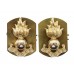 Pair of Royal Engineers Anodised (Staybrite) Collar Badges