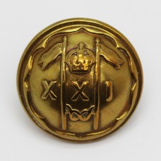 21st Lancers (Empress of India's) Officer's Button - King's Crown