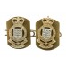 Pair of Royal Army Ordnance Corps (R.A.O.C.) Anodised (Staybrite) Collar Badges