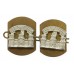 Pair of Royal Irish Rangers Anodised (Staybrite) Collar Badges