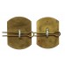 Pair of Royal Irish Rangers Anodised (Staybrite) Collar Badges