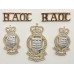 Royal Army Ordnance Corps (R.A.O.C.) Anodised (Staybrite) Badge Set
