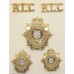 Royal Logistic Corps (R.L.C.) Anodised (Staybrite) Badge Set
