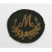 Royal Marine Mortar Trade Bullion Arm Badge