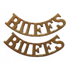 Pair of Buffs East Kent Regiment (BUFFS) Shoulder Titles