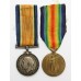 WW1 British War & Victory Medal Pair - Pte. W.H. Swanborough, 14th (West of England Bantams) Bn. Gloucestershire Regiment