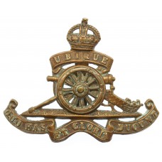 Royal Artillery (Revolving Wheel) Cap Badge - King's Crown