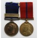 1887 Police Jubilee Medal (Clasp - 1897) and 1902 Police Coronation Medal - Insp. G. Patten, C Division (St. James), Metropolitan Police