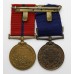 1887 Police Jubilee Medal (Clasp - 1897) and 1902 Police Coronation Medal - Insp. G. Patten, C Division (St. James), Metropolitan Police