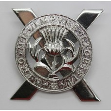 Lowland Brigade Anodised (Staybrite) Cap Badge