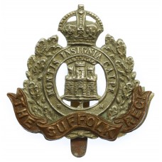 Suffolk Regiment Cap Badge - King's Crown