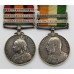 Queen's South Africa (Clasps - Cape Colony, Paardeberg, Johannesburg) and King's South Africa (Clasps - South Africa 1901, South Africa 1902) Medal Pair - Pte. B. Killingsworth, 2nd Bn. Lincolnshire Regiment