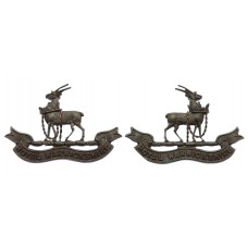 Pair of Royal Warwickshire Regiment Officer's Service Dress Collar Badges