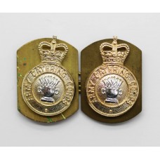 Pair of Army Catering Corps Anodised (Staybrite) Collar Badges