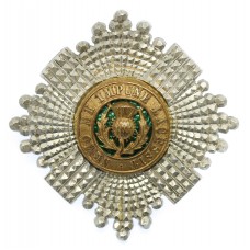 Scots Guards Officer's Silver, Gilt & Enamel Cap Badge (c.1925)