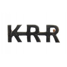 King's Royal Rifle Corps (K.R.R.) Shoulder Title