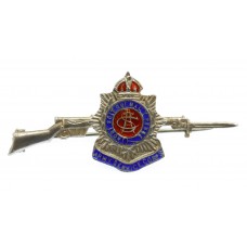 WWI Army Service Corps (A.S.C.) Sterling Silver & Enamel Rifle Sweetheart Brooch