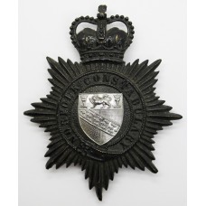 Norfolk Constabulary Night Helmet Plate - Queen's Crown