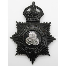 Lincolnshire Constabulary Night Helmet Plate - King's Crown