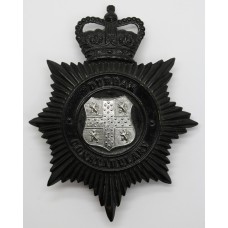 Durham Constabulary Night Helmet Plate - Queen's Crown