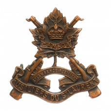 Canadian Les Fusiliers du St. Laurent Cap Badge - King's Crown